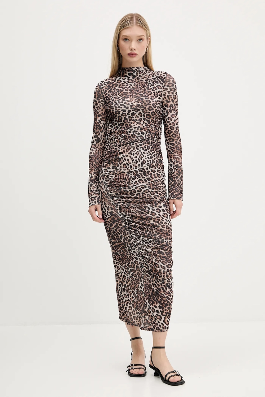 HUGO rochie culoarea maro