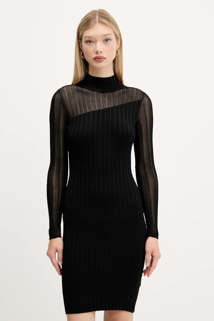HUGO rochie culoarea negru