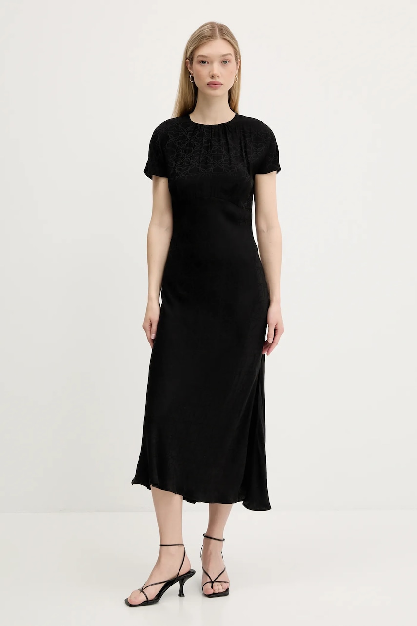 HUGO rochie culoarea negru