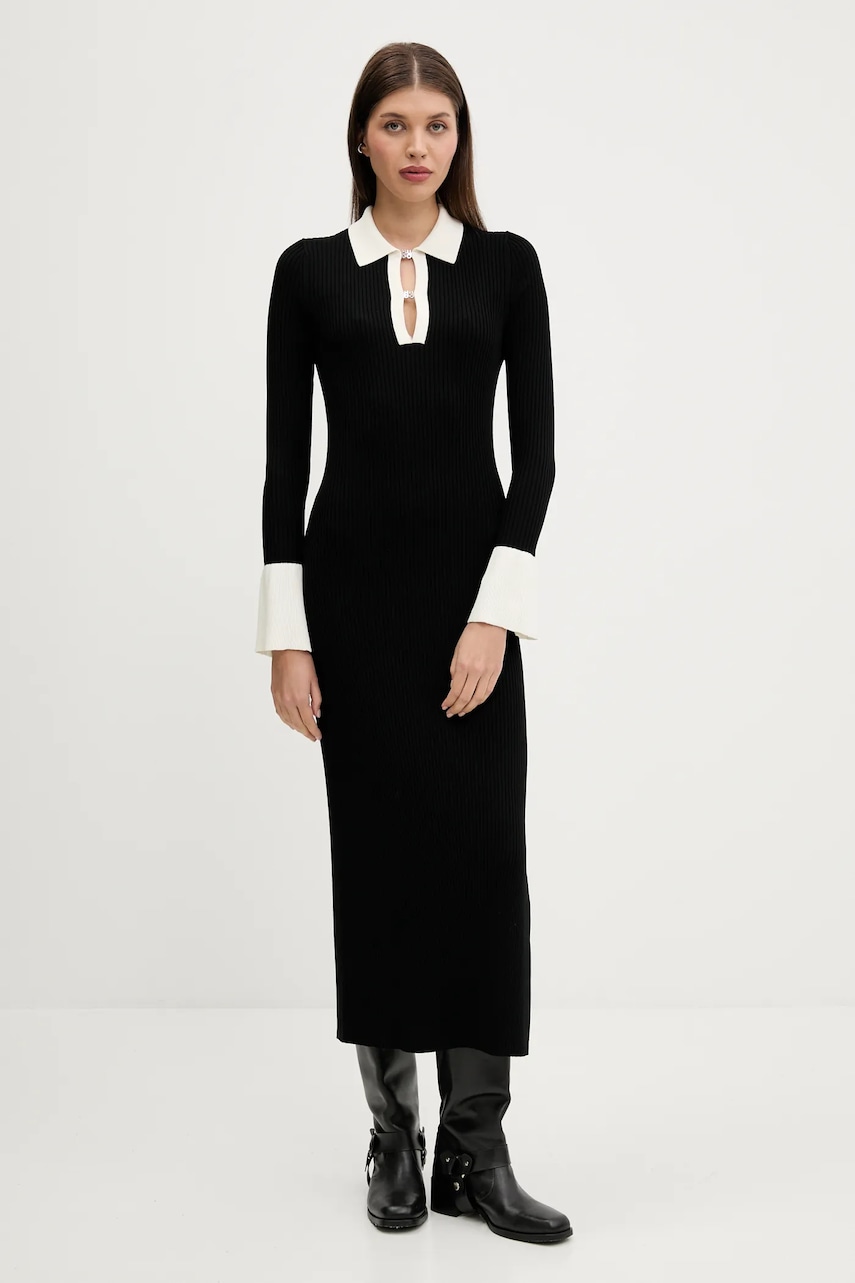 HUGO rochie culoarea negru