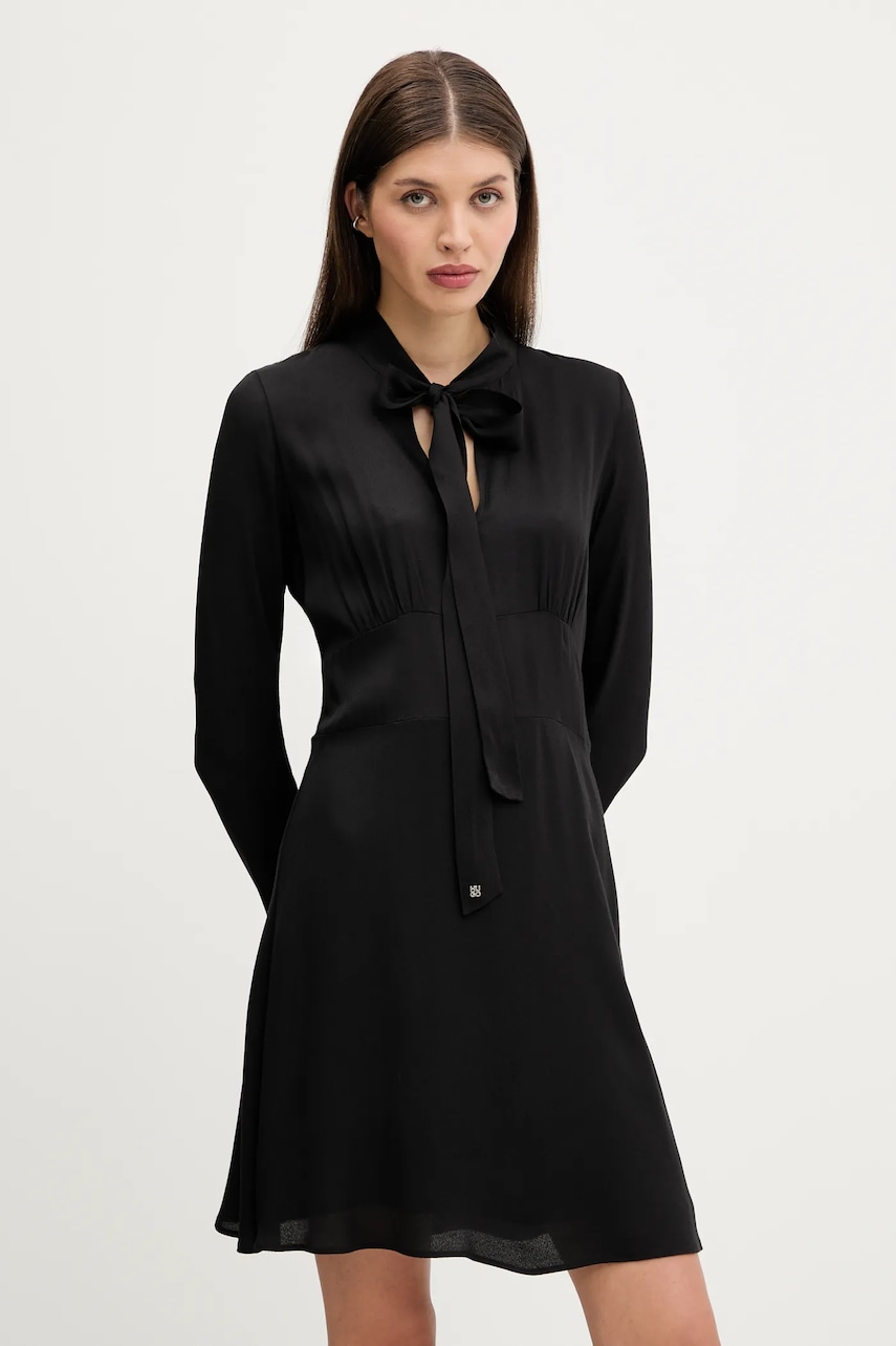 HUGO rochie culoarea negru