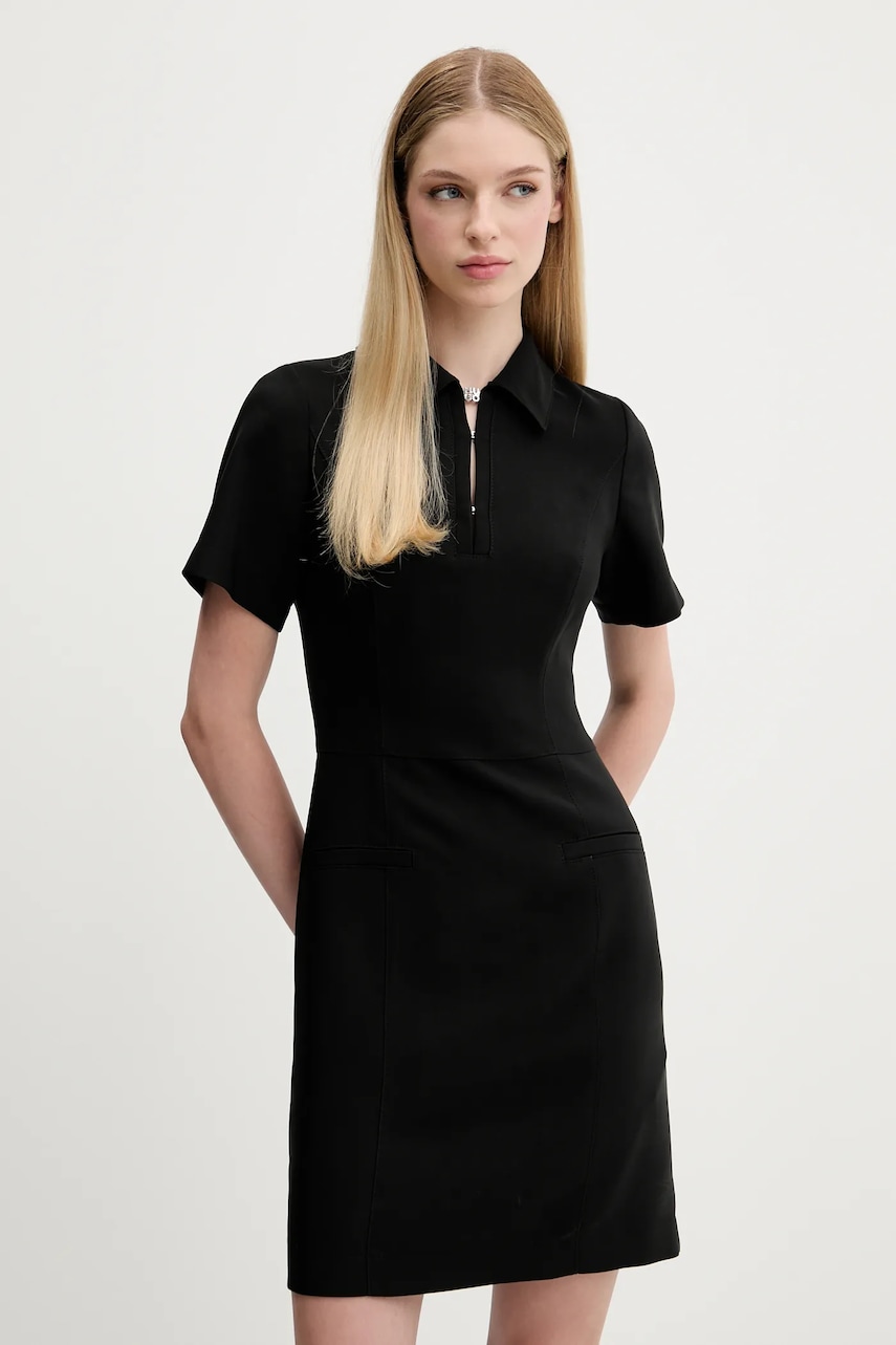 HUGO rochie culoarea negru