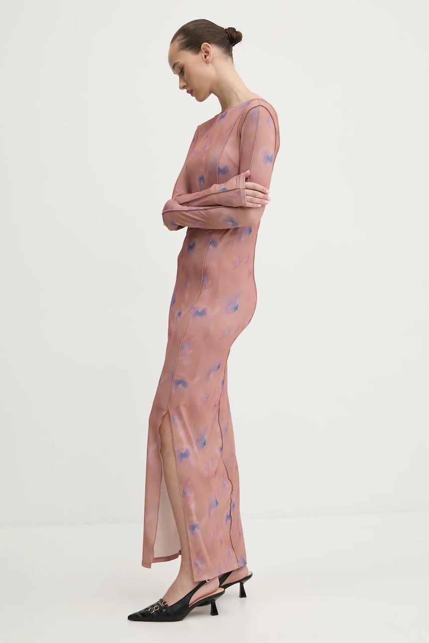 HUGO rochie culoarea portocaliu