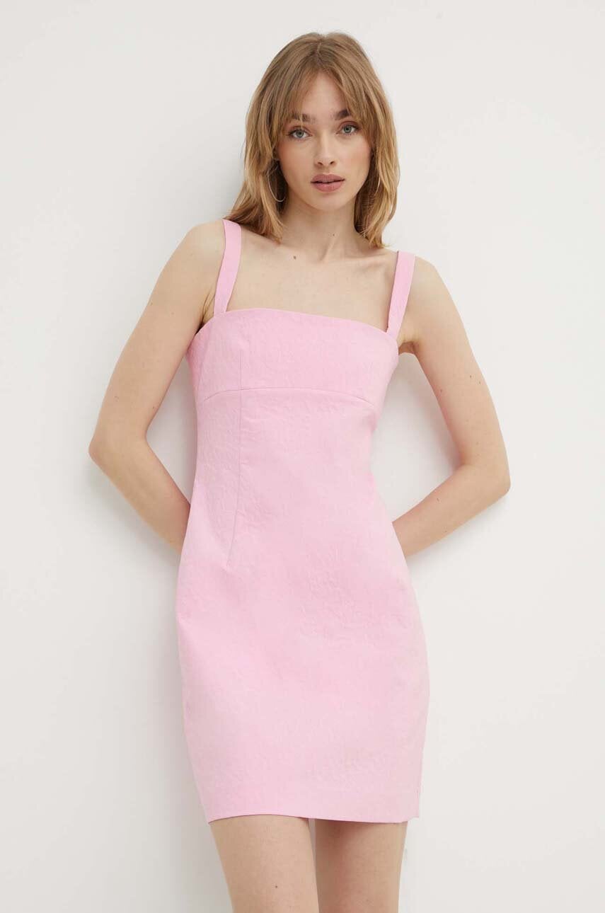 HUGO rochie culoarea roz