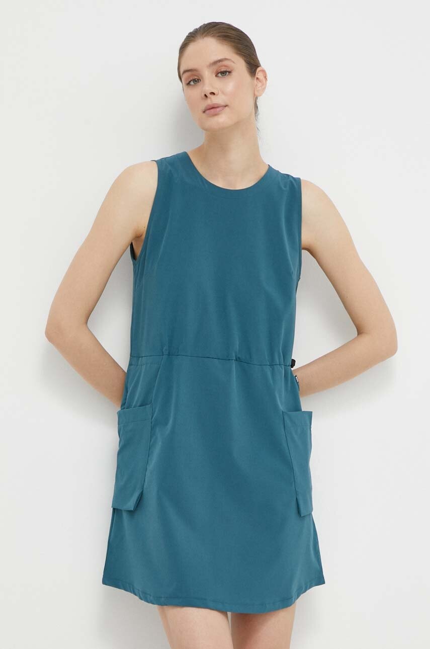 Helly Hansen rochie sport Viken culoarea turcoaz