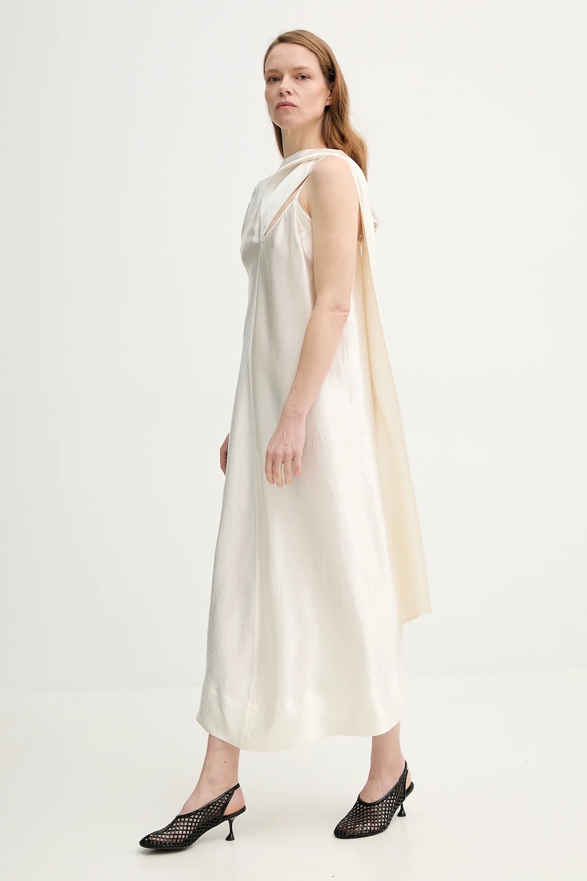 Herskind rochie Leroy culoarea bej