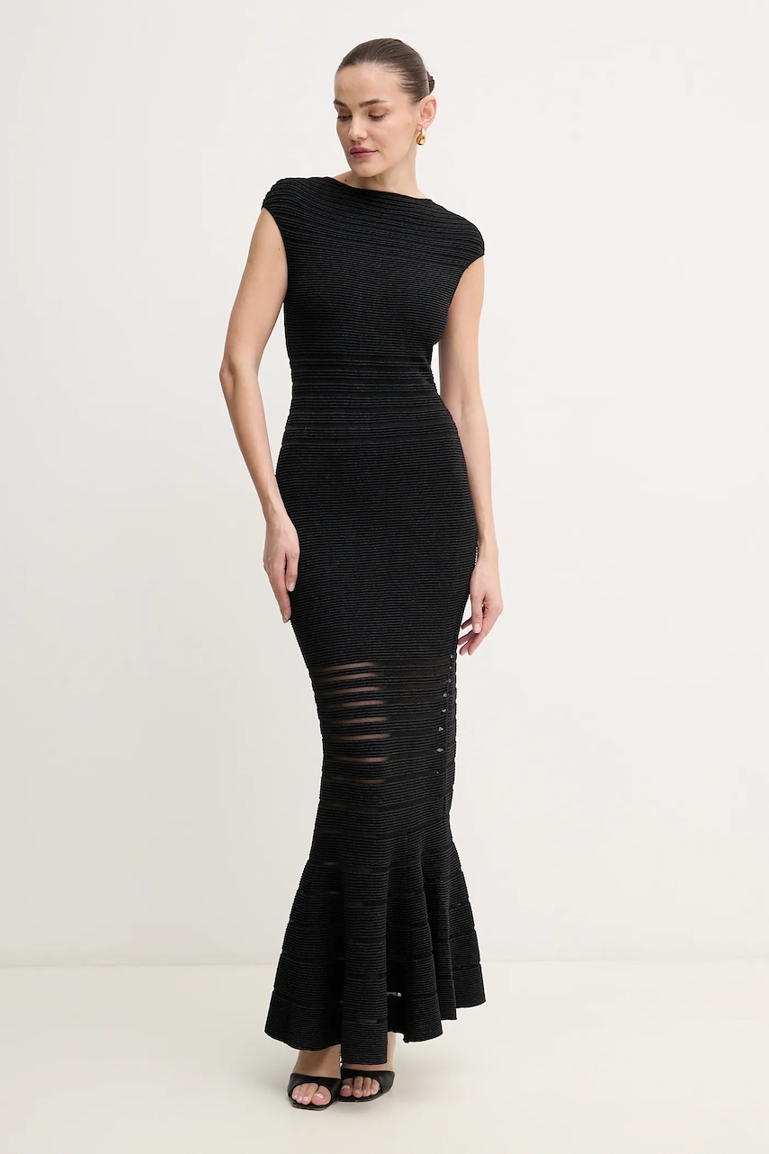 Herve Leger rochie Camila culoarea negru