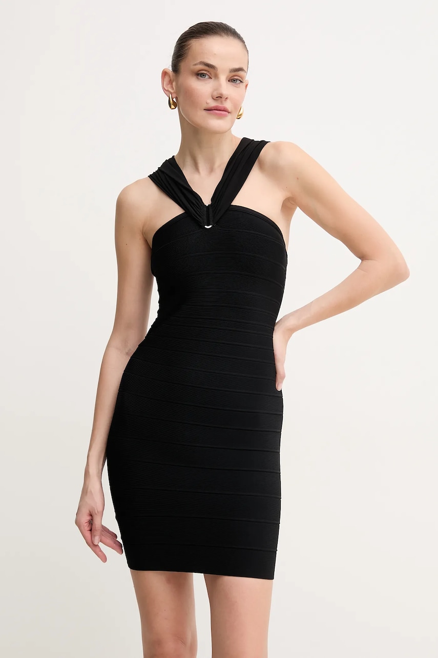 Herve Leger rochie Celine culoarea negru