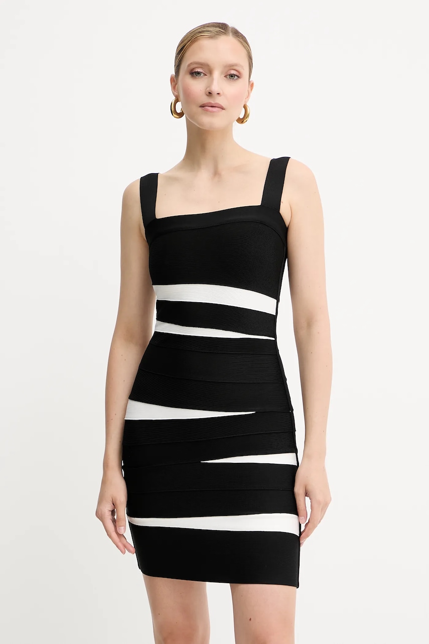 Herve Leger rochie Eve culoarea negru