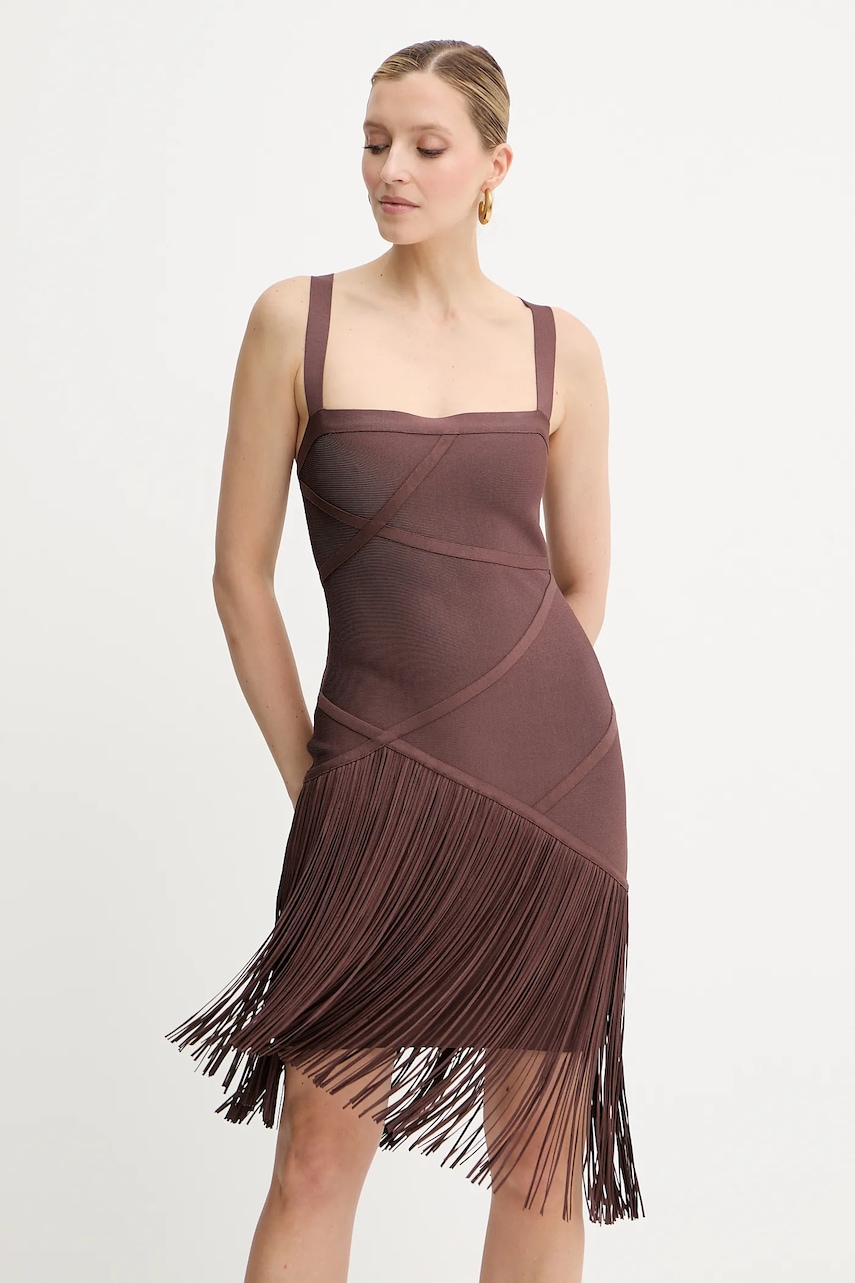 Herve Leger rochie Josephine culoarea rosu