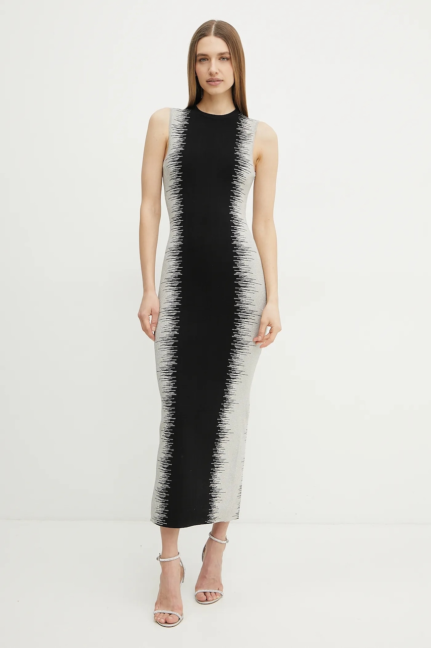 Herve Leger rochie Ruby culoarea negru