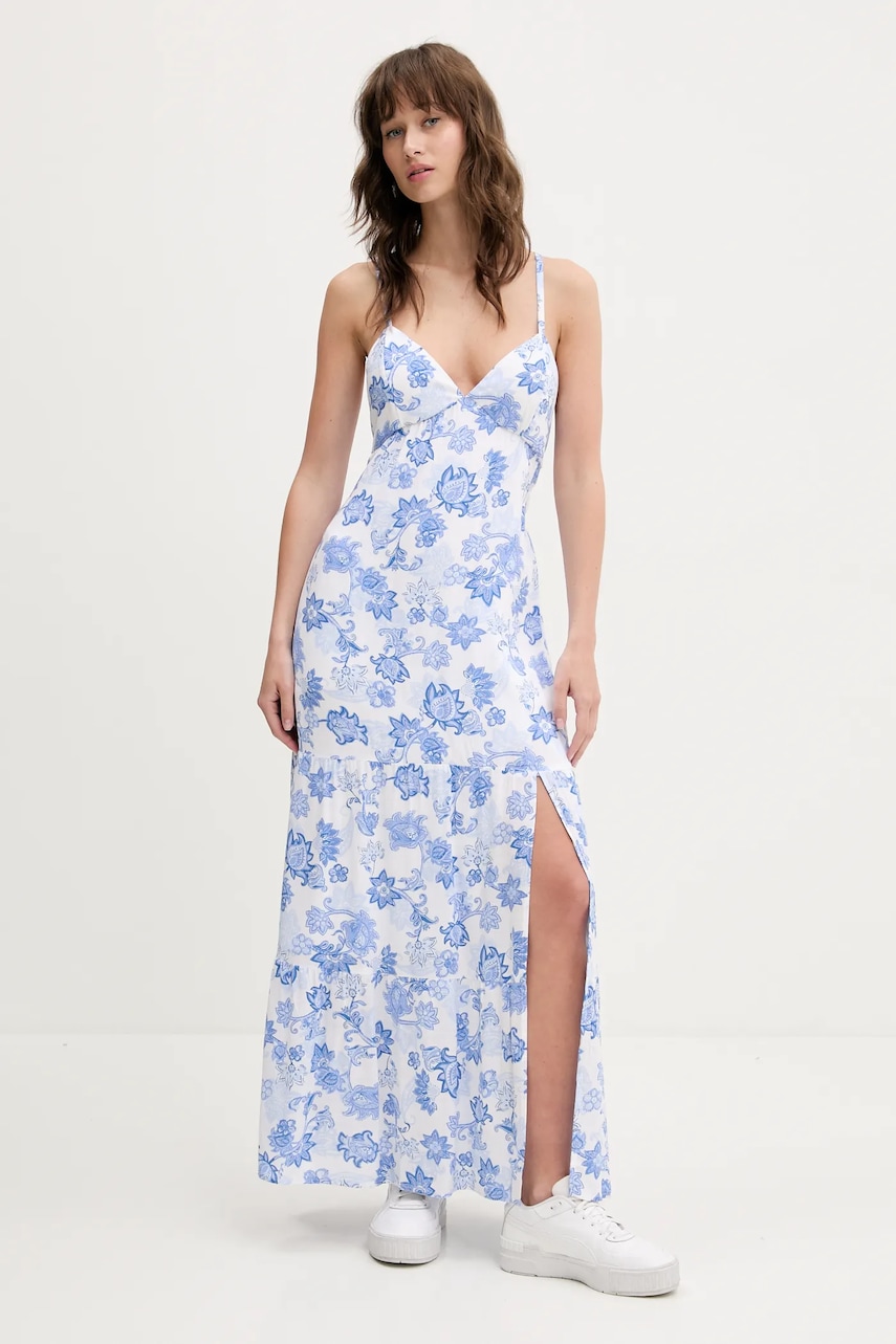 Hollister Co. rochie culoarea alb