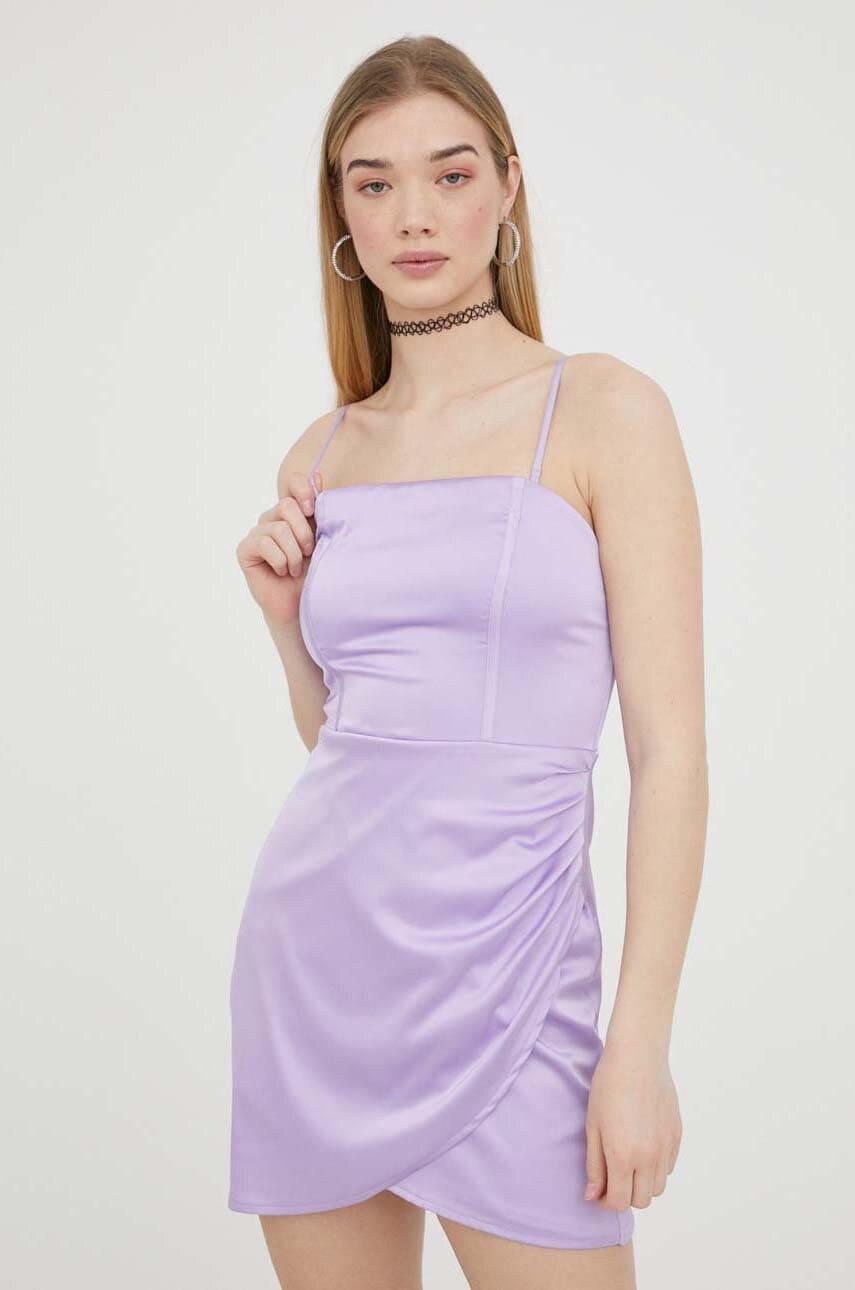 Hollister Co. rochie culoarea violet