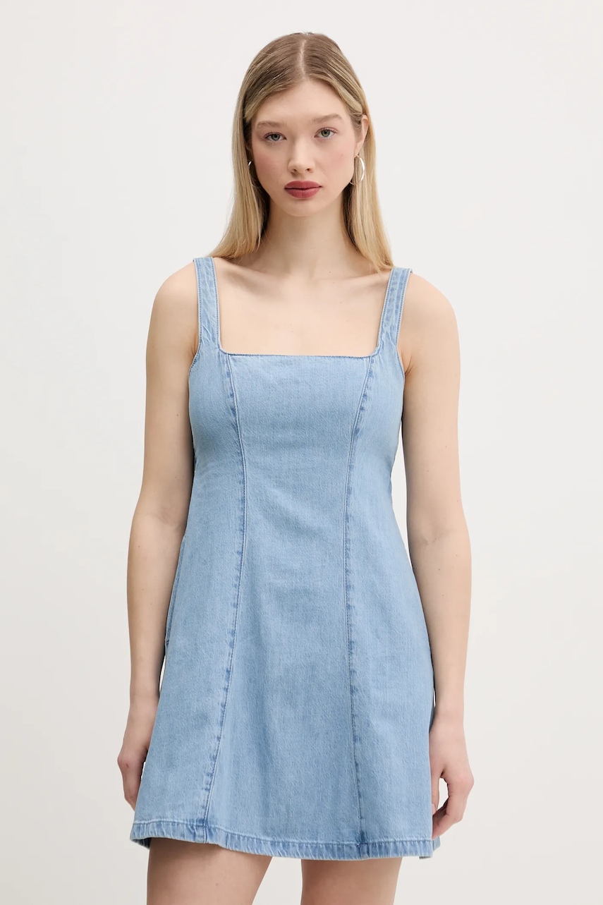 Hollister Co. rochie din denim mini