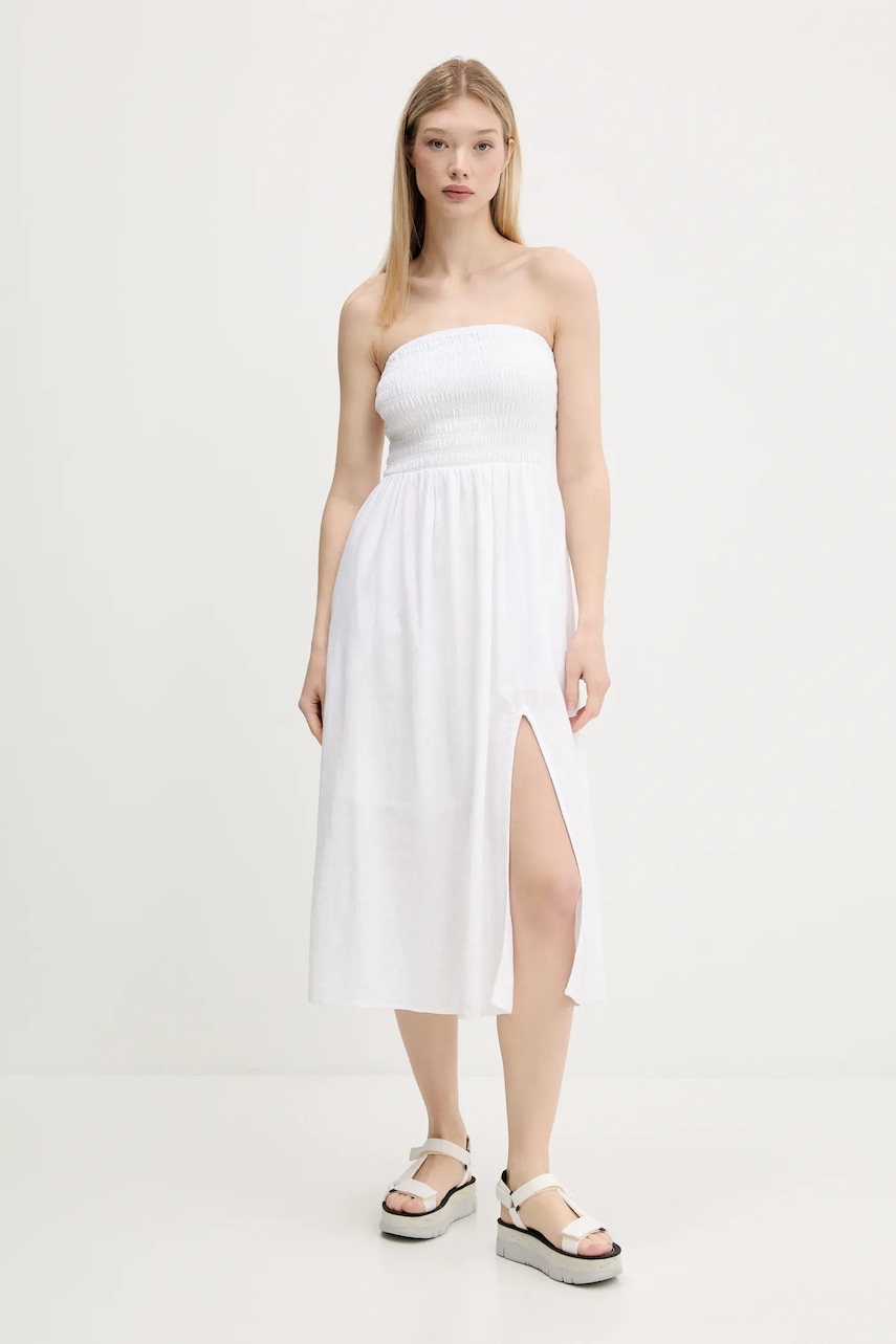 Hollister Co. rochie din in culoarea alb