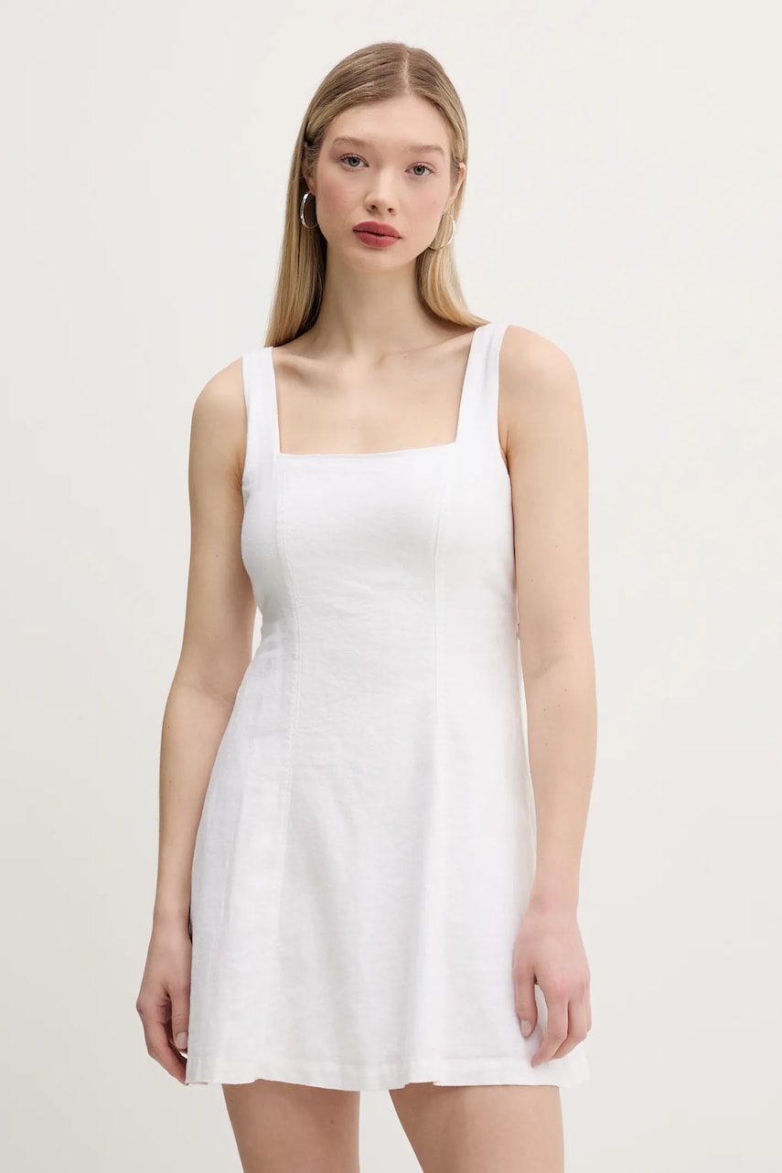Hollister Co. rochie din in culoarea alb