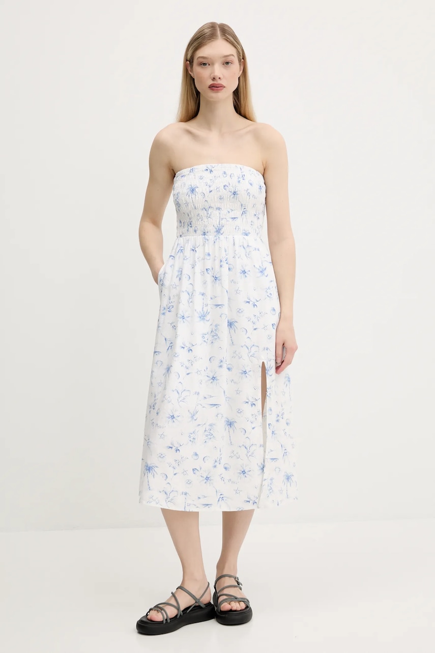 Hollister Co. rochie din in culoarea bej