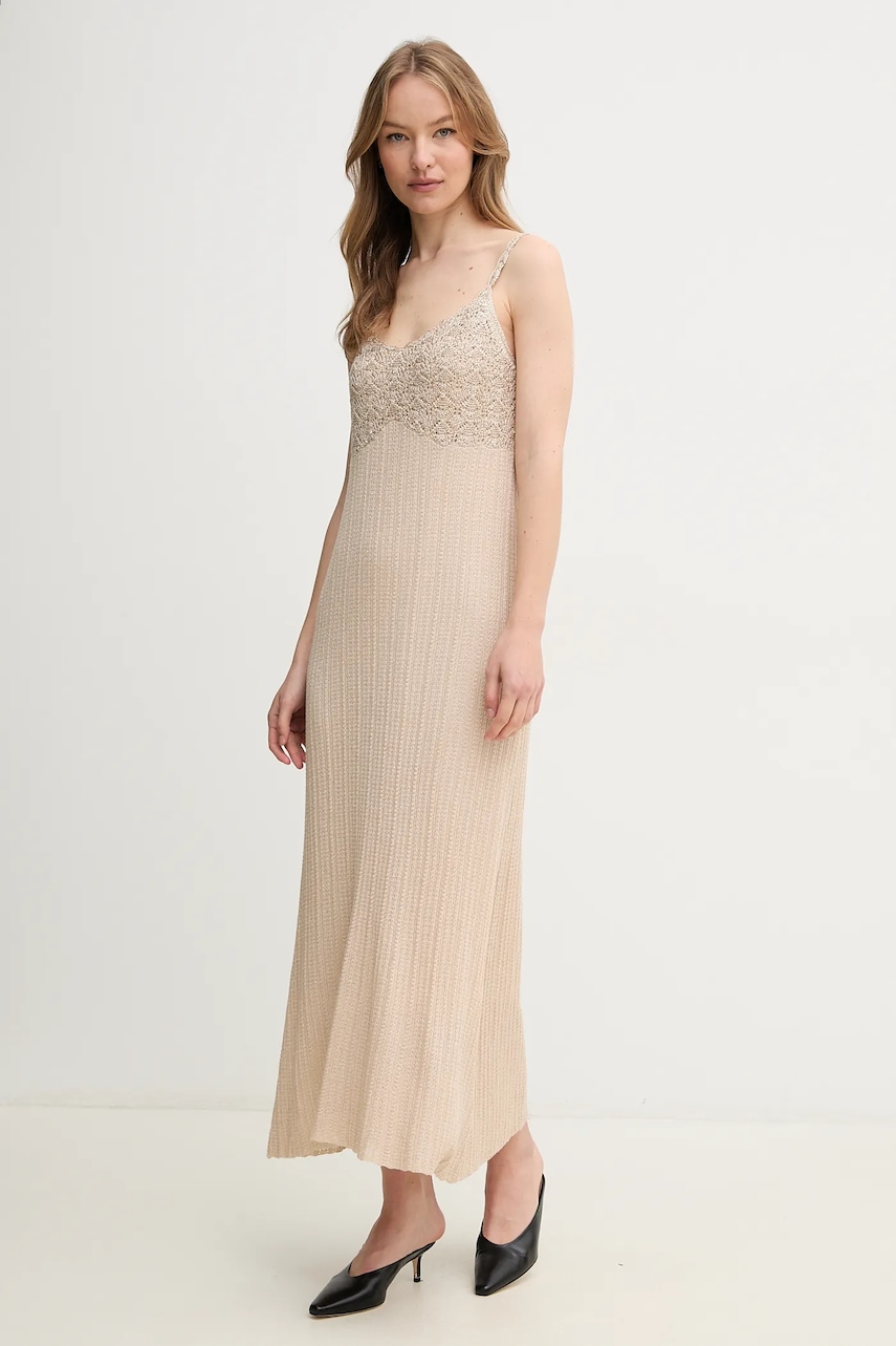 Hoss Intropia rochie culoarea bej