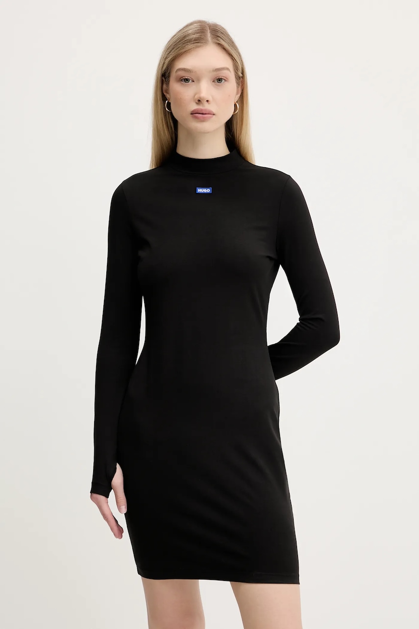 Hugo Blue rochie culoarea negru