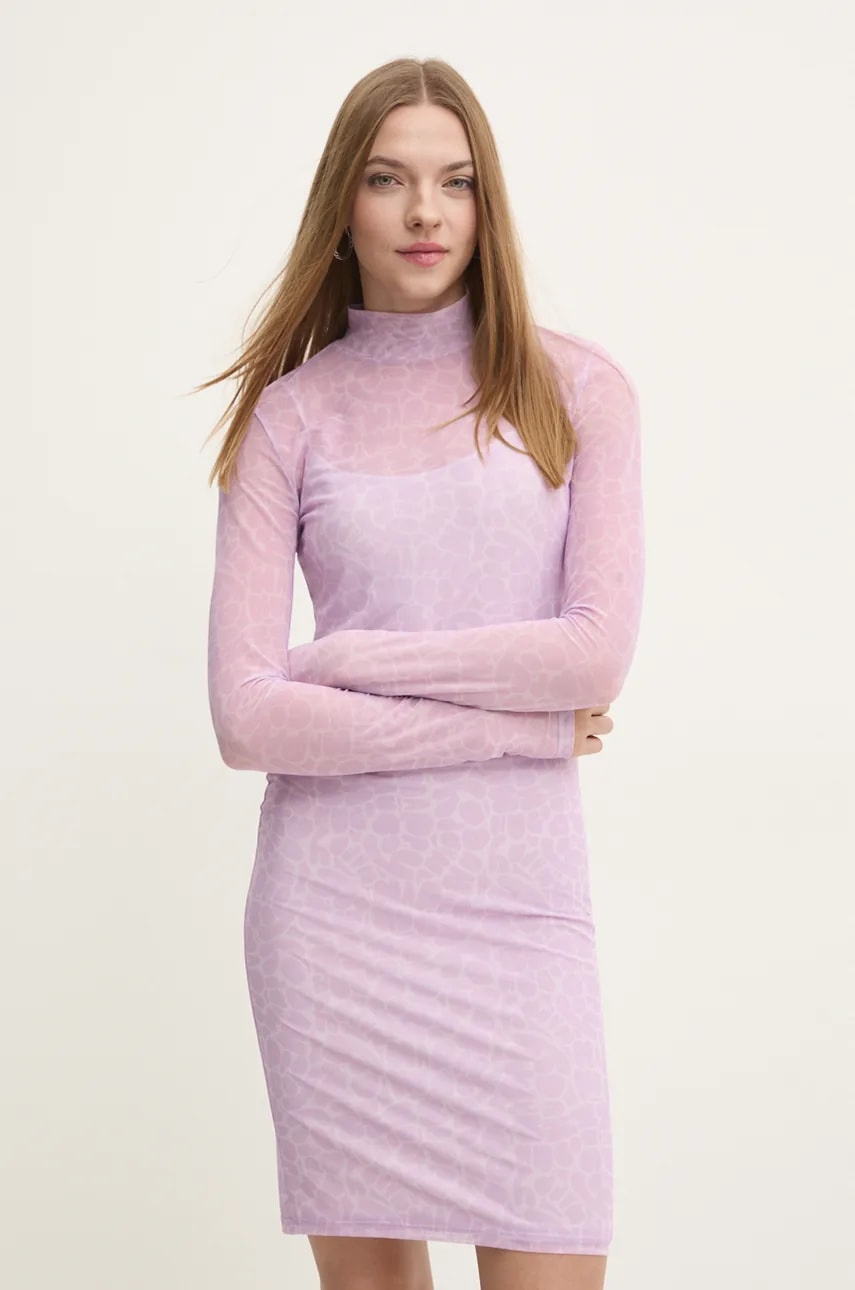 Hugo Blue rochie culoarea violet