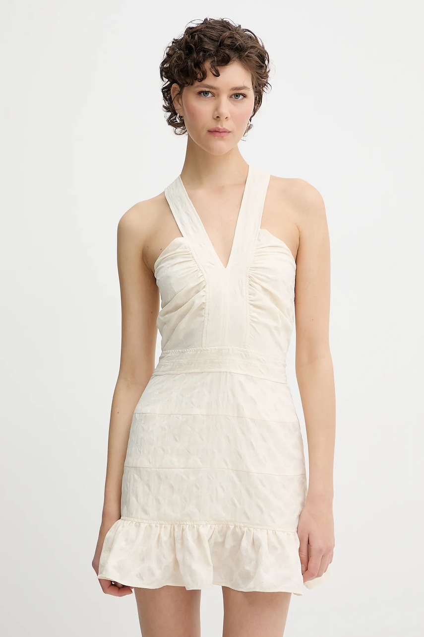 IRO rochie culoarea bej