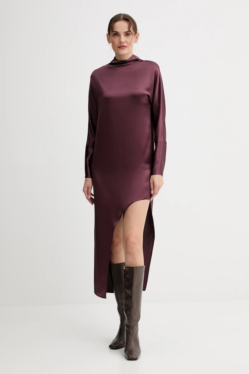 ISABELLE BLANCHE rochie culoarea bordo