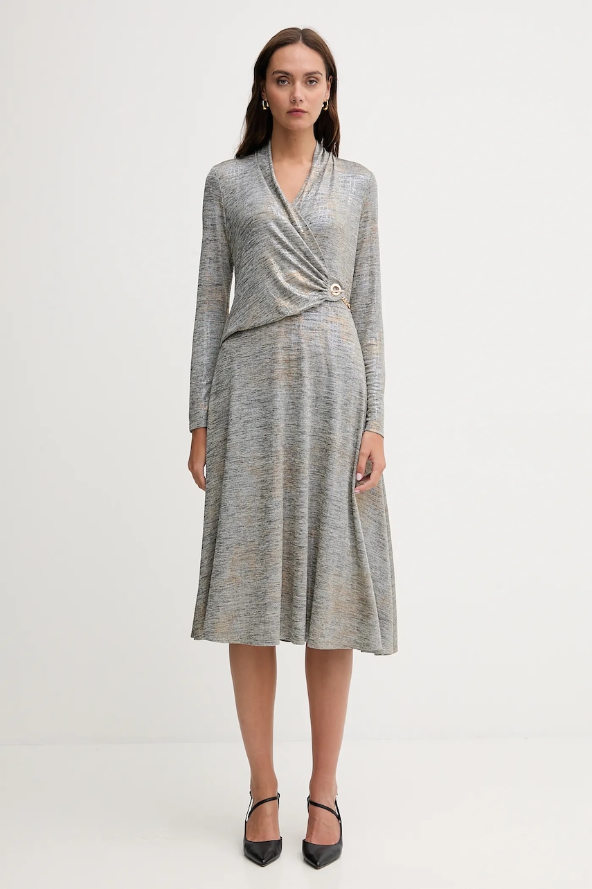 Joseph Ribkoff rochie culoarea argintiu