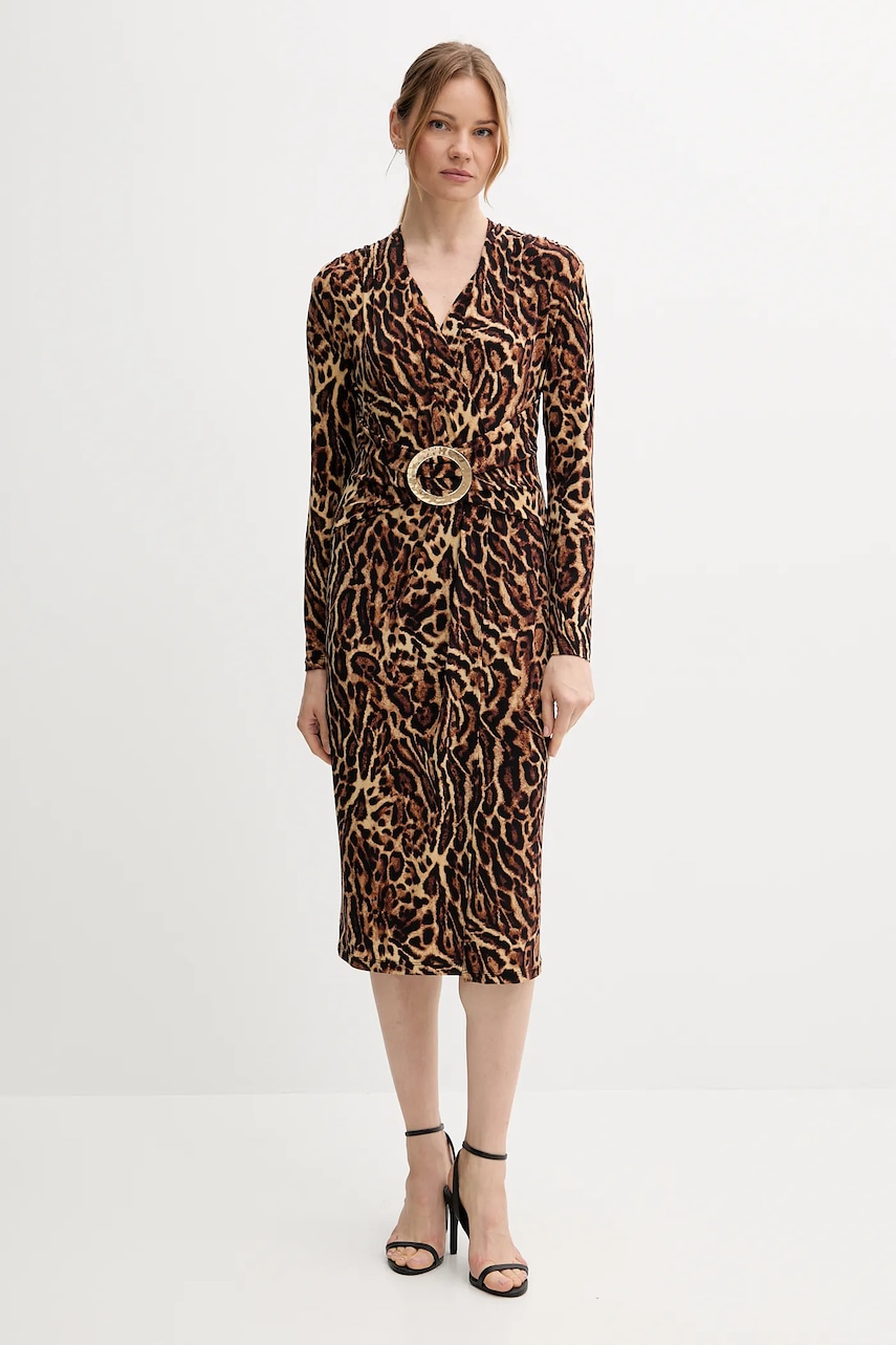 Joseph Ribkoff rochie culoarea maro