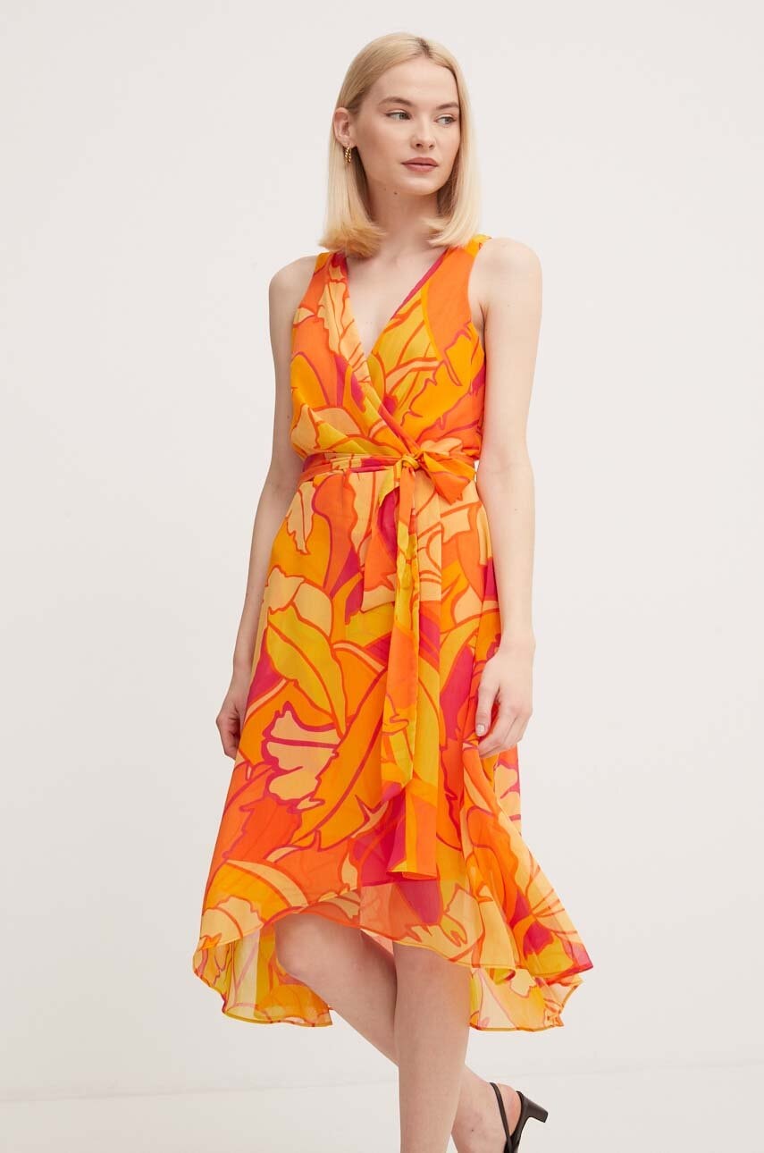 Joseph Ribkoff rochie culoarea portocaliu