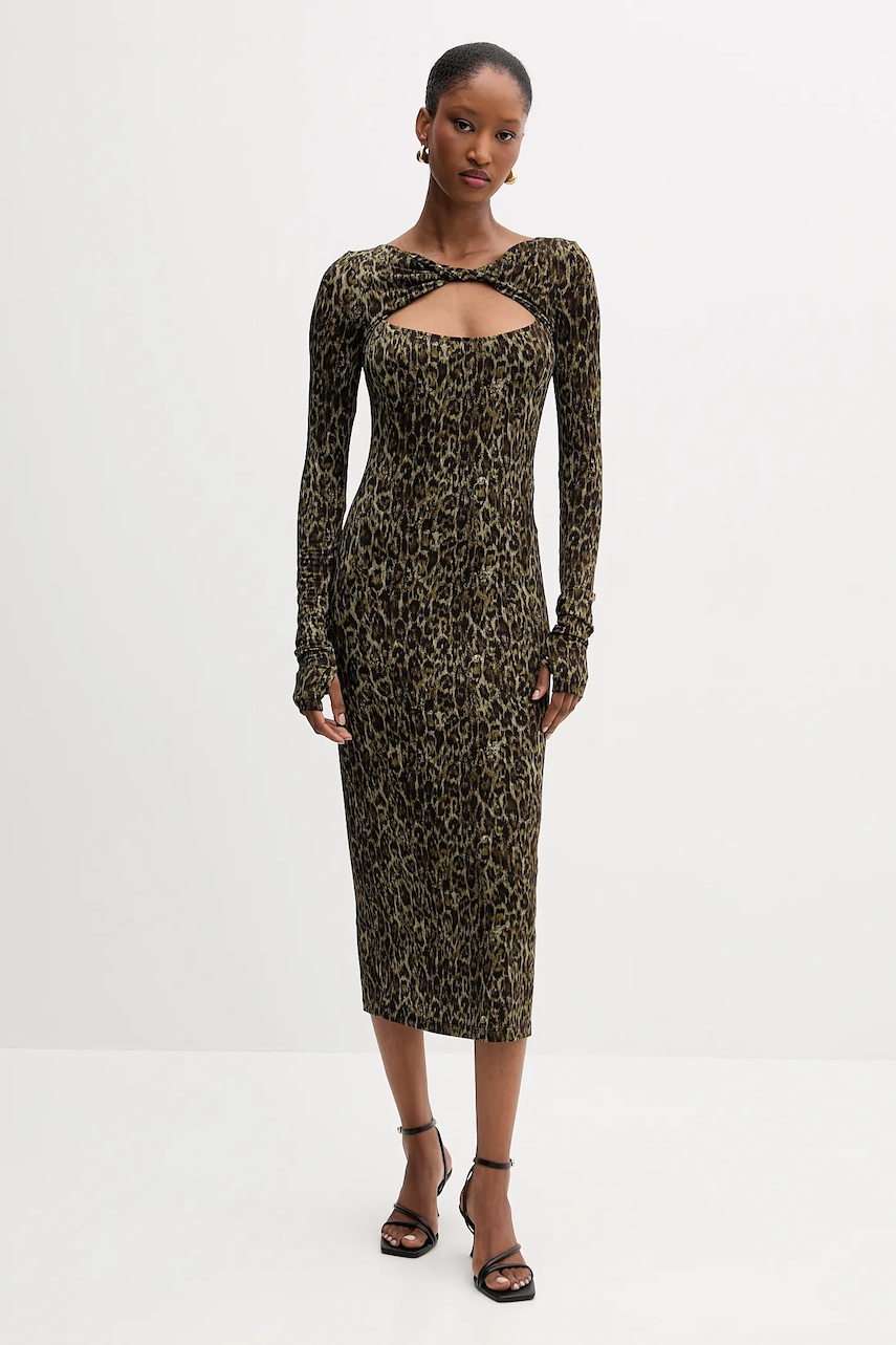 Just Cavalli rochie culoarea maro