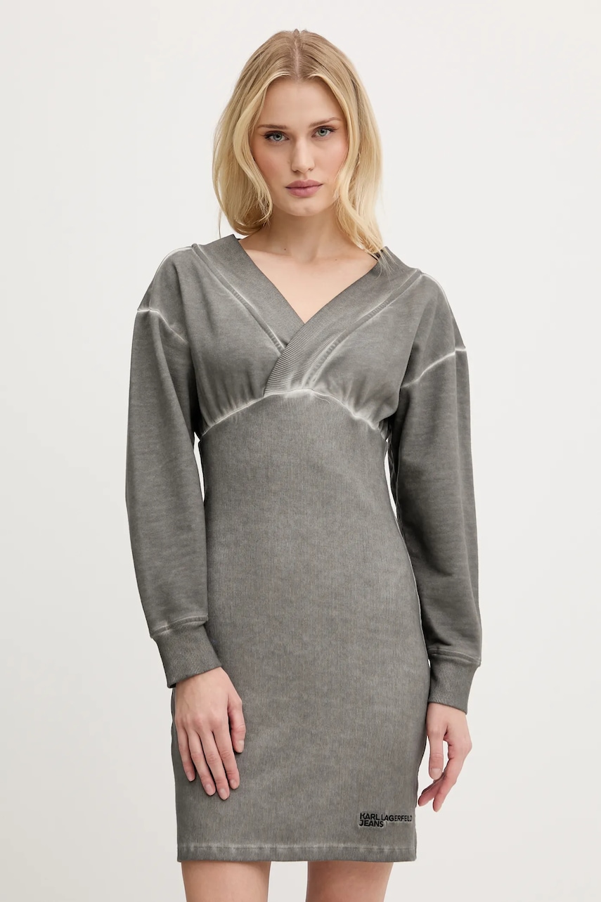 Karl Lagerfeld Jeans rochie culoarea gri
