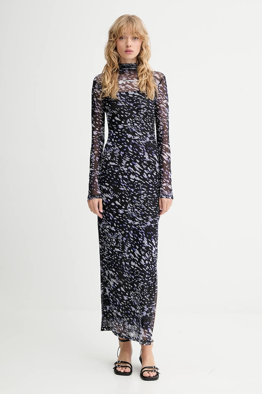 Karl Lagerfeld Jeans rochie culoarea negru
