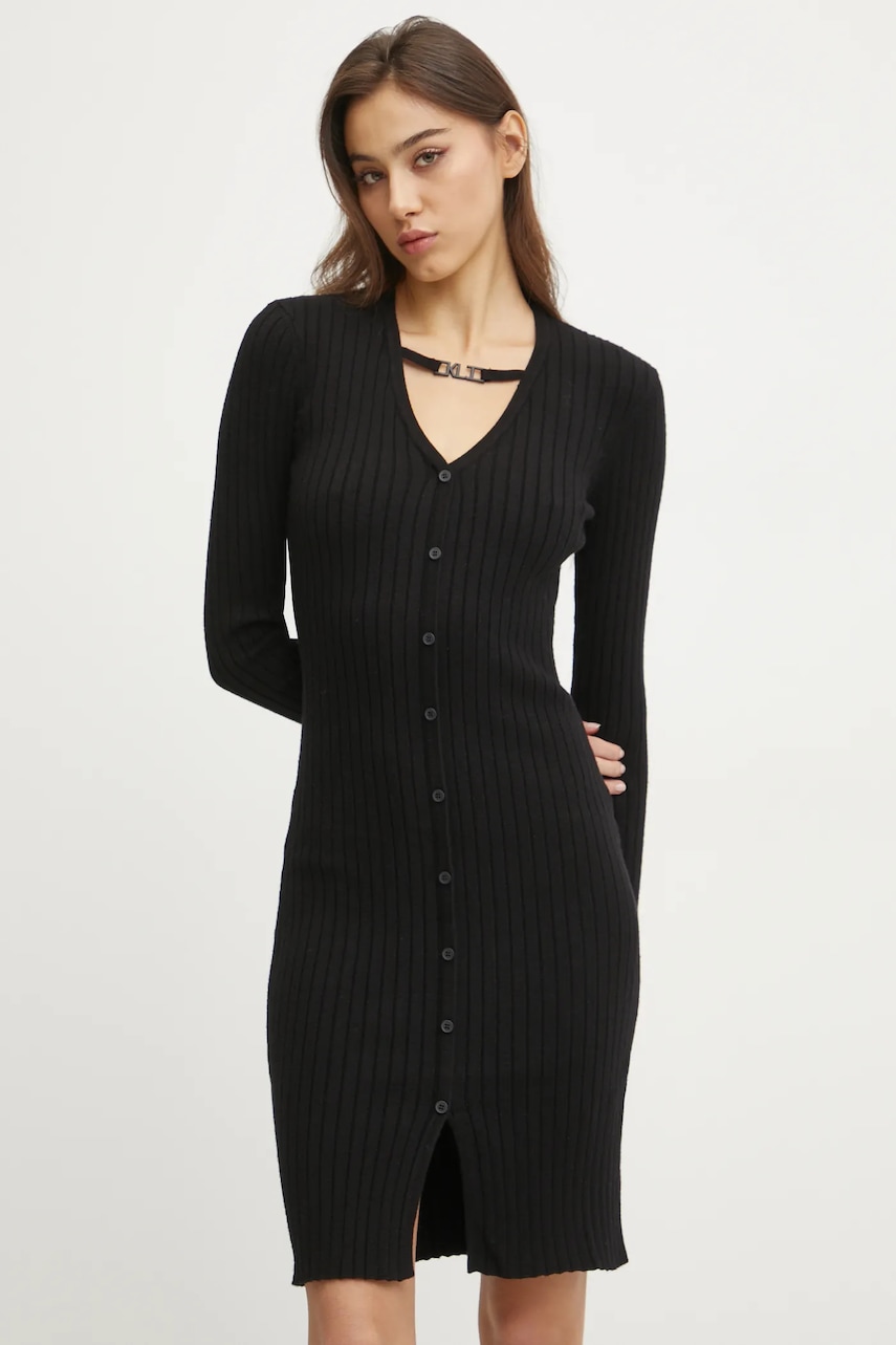 Karl Lagerfeld Jeans rochie culoarea negru