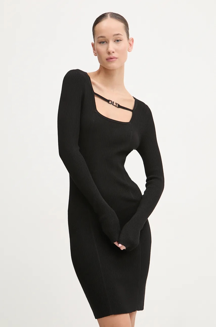 Karl Lagerfeld Jeans rochie culoarea negru