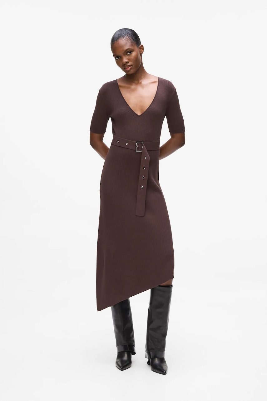 Karl Lagerfeld rochie culoarea maro