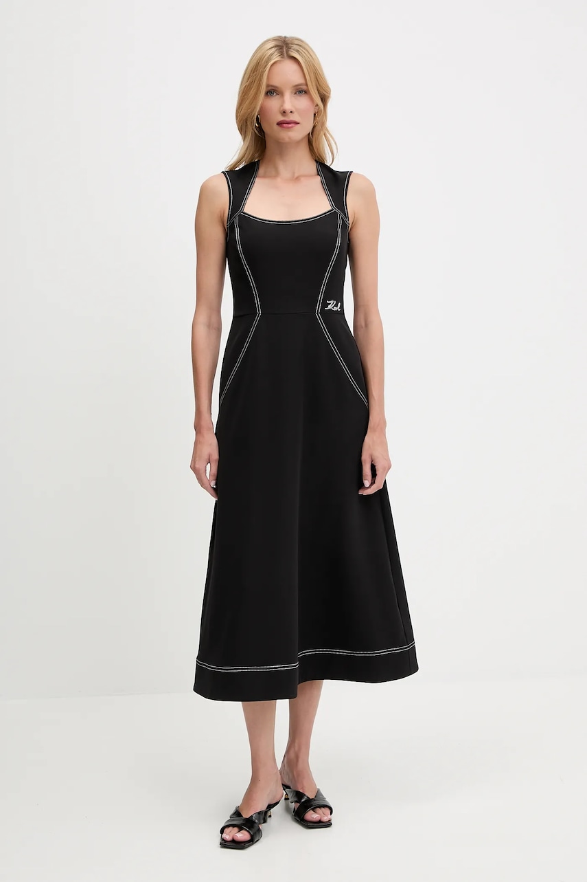 Karl Lagerfeld rochie culoarea negru