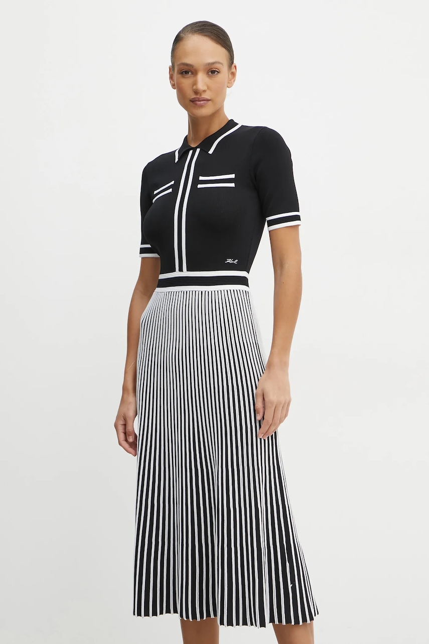 Karl Lagerfeld rochie culoarea negru