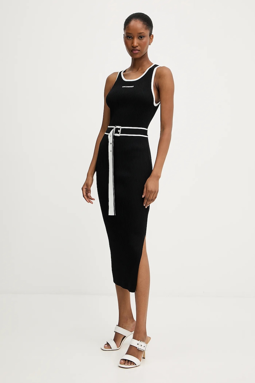 Karl Lagerfeld rochie culoarea negru