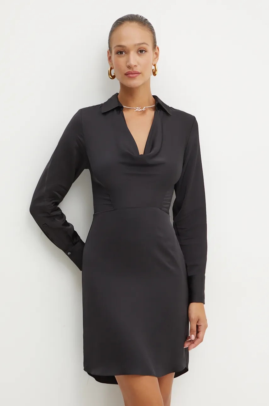 Karl Lagerfeld rochie culoarea negru