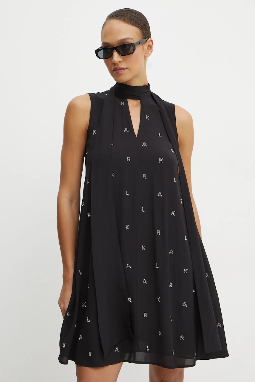 Karl Lagerfeld rochie culoarea negru