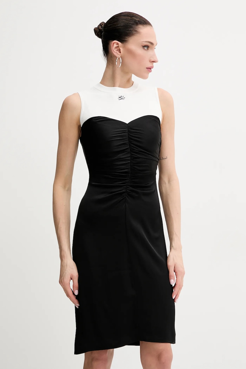 Karl Lagerfeld rochie culoarea negru