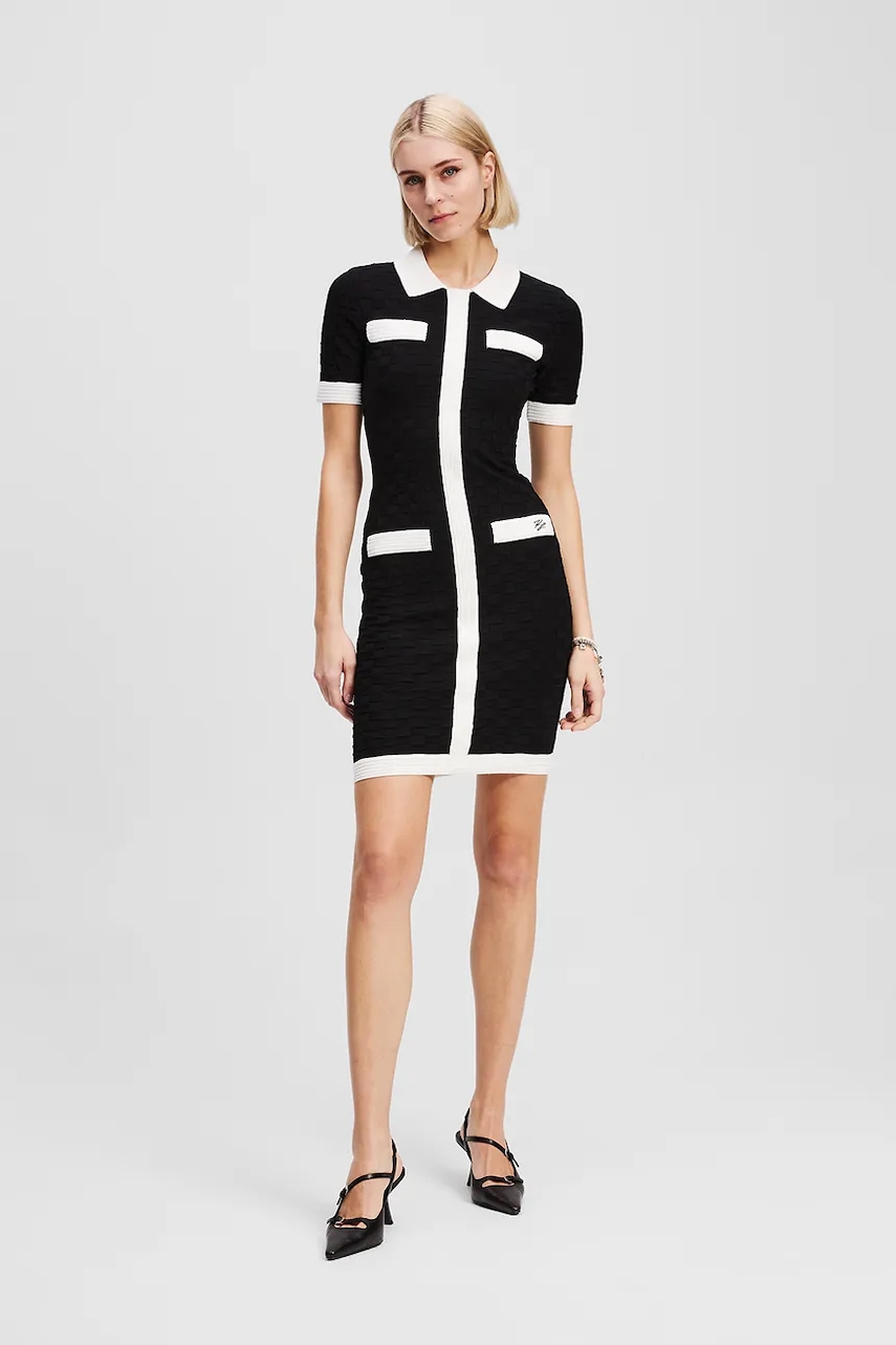 Karl Lagerfeld rochie culoarea negru