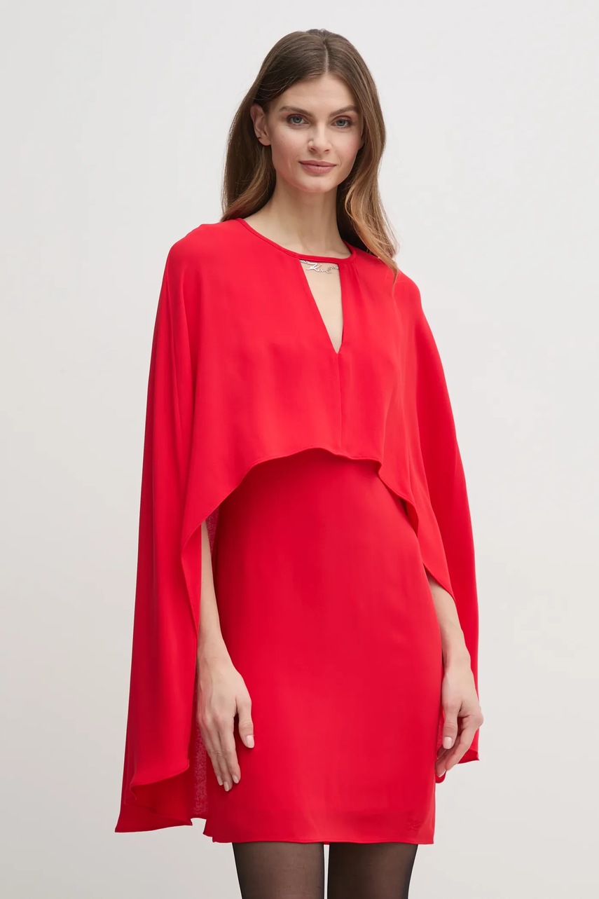 Karl Lagerfeld rochie culoarea rosu