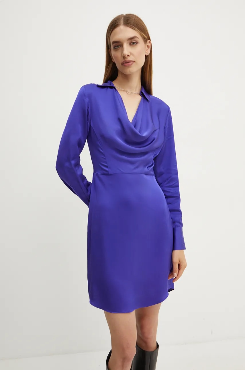 Karl Lagerfeld rochie culoarea violet