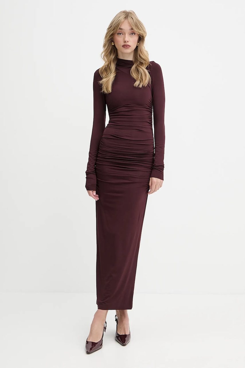La Mania rochie culoarea bordo