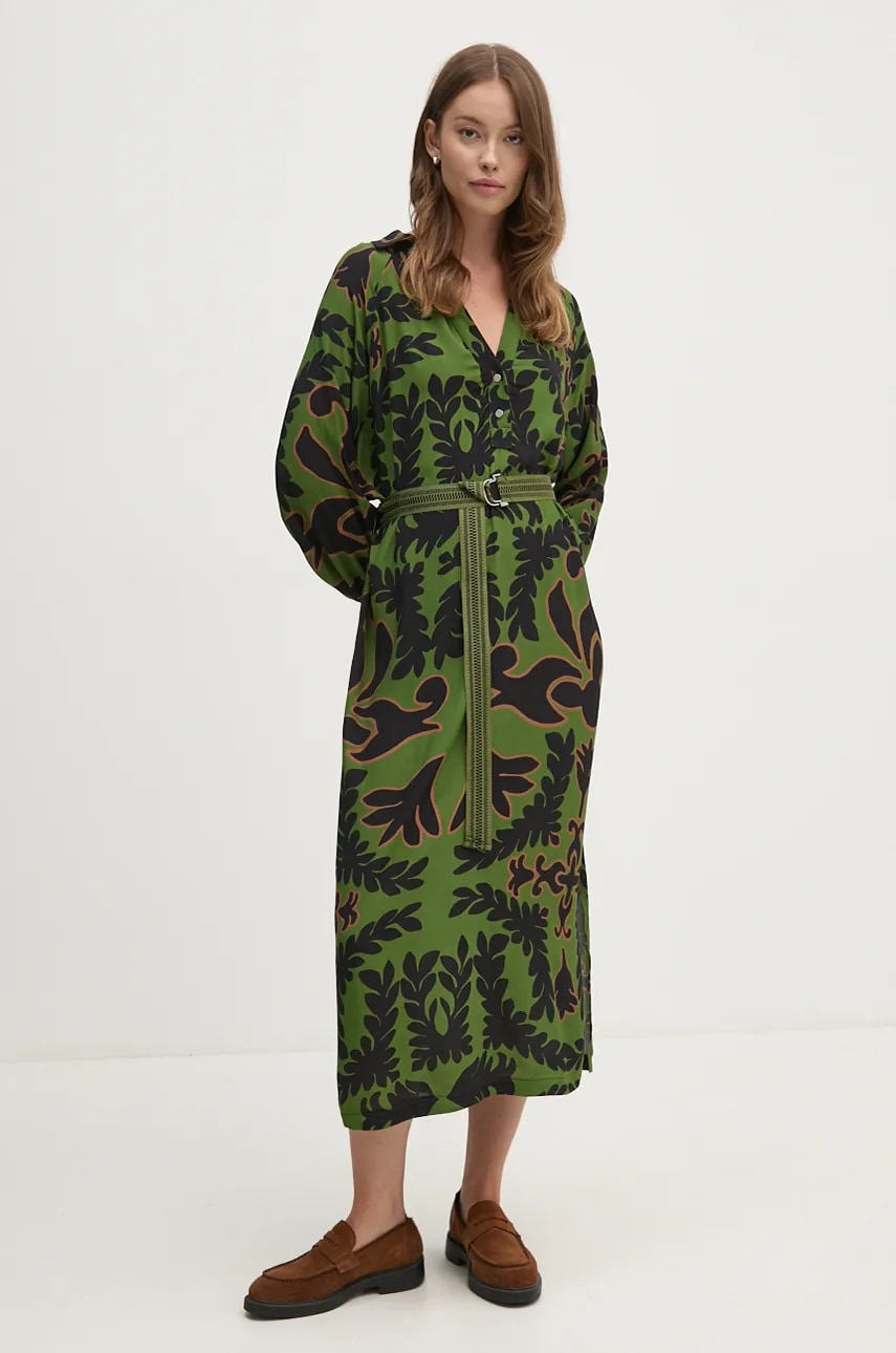 La Petite Française rochie PFRECONNUE culoarea verde