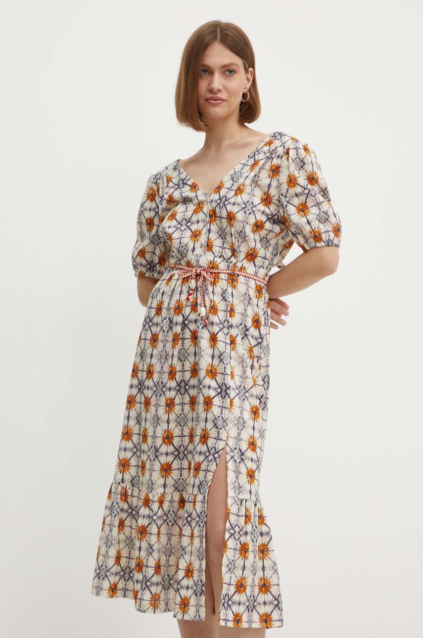 La Petite Française rochie din bumbac midi