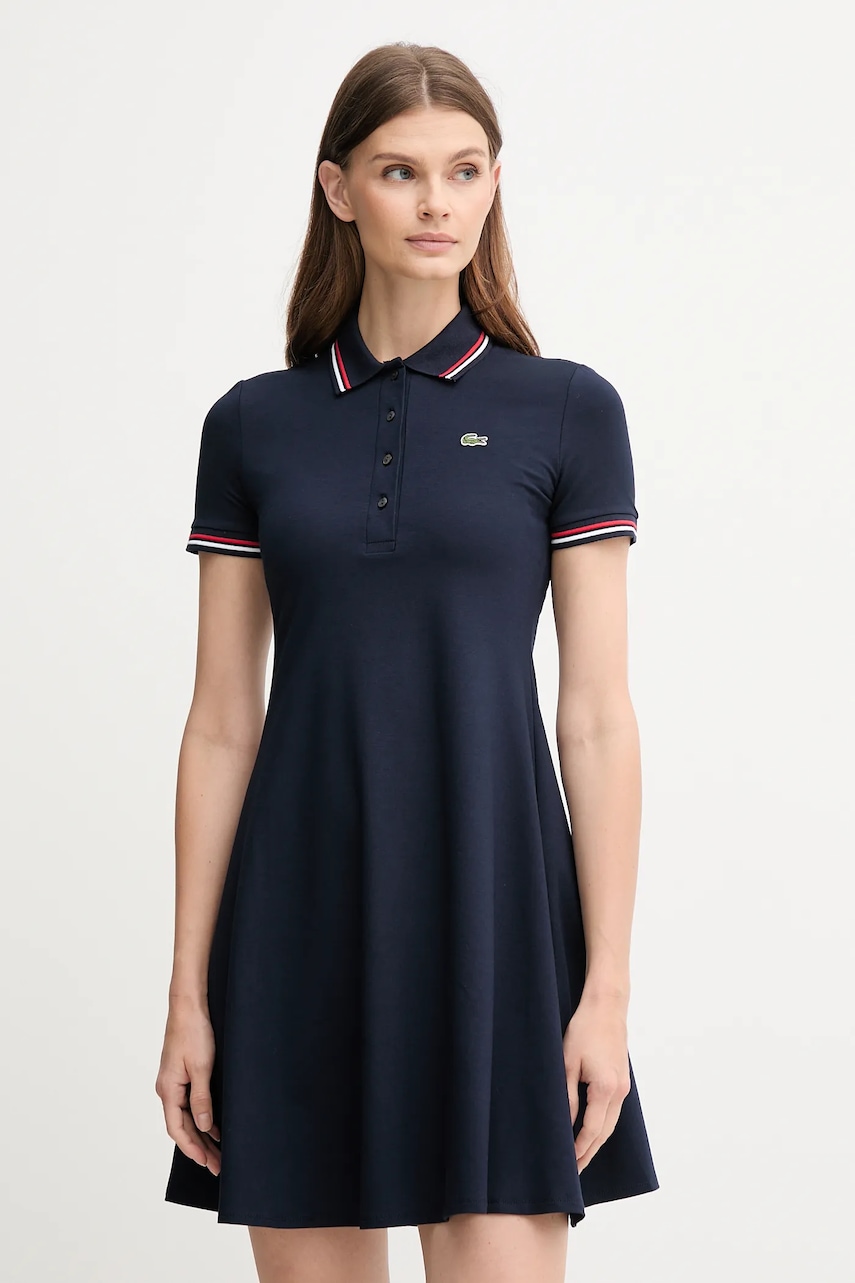 Lacoste rochie culoarea bleumarin