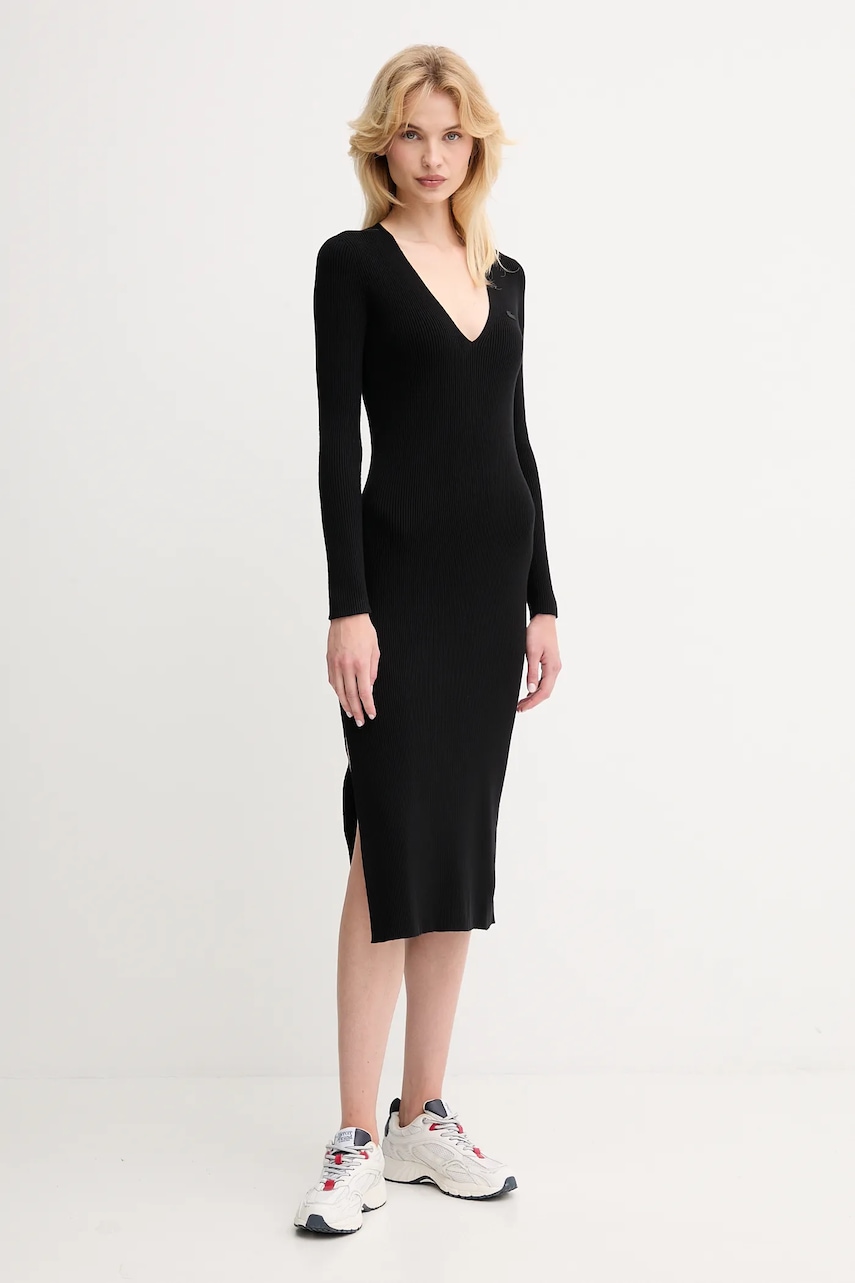 Lacoste rochie culoarea negru
