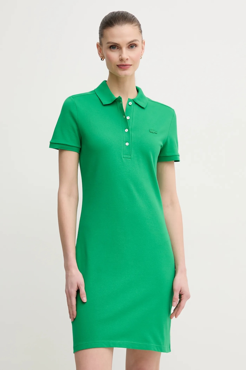 Lacoste rochie culoarea verde